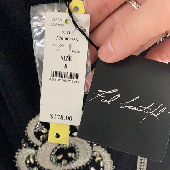 Black beaded dress - Picture 3 of 7